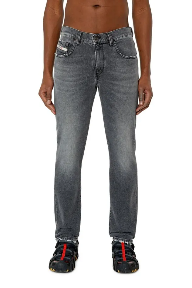 Men Slim Jeans 2019 DStrukt 09e75 Blackdark Grey Diesel Slim