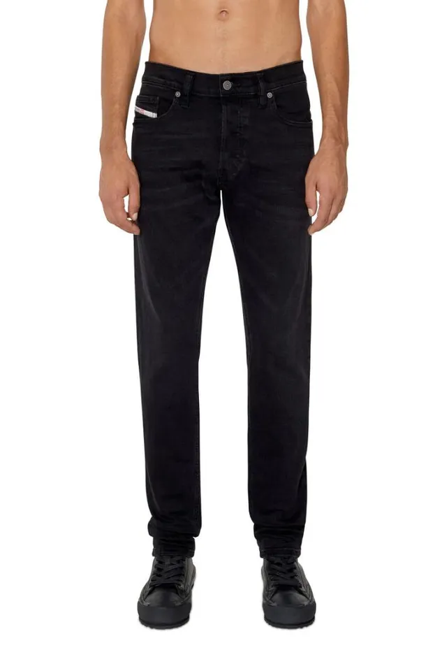 Men Slim Jeans DLuster 0ihau Blackdark Grey Diesel Slim Men Slim Jeans DLuster 0ihau Blackdark Grey Diesel Slim