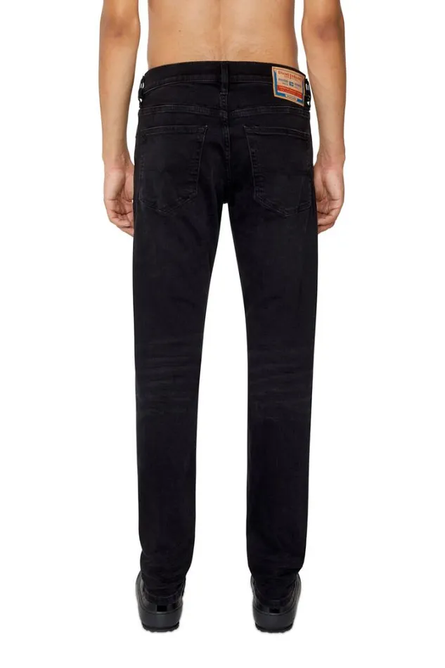 Men Slim Jeans DLuster 0ihau Blackdark Grey Diesel Slim Men Slim Jeans DLuster 0ihau Blackdark Grey Diesel Slim