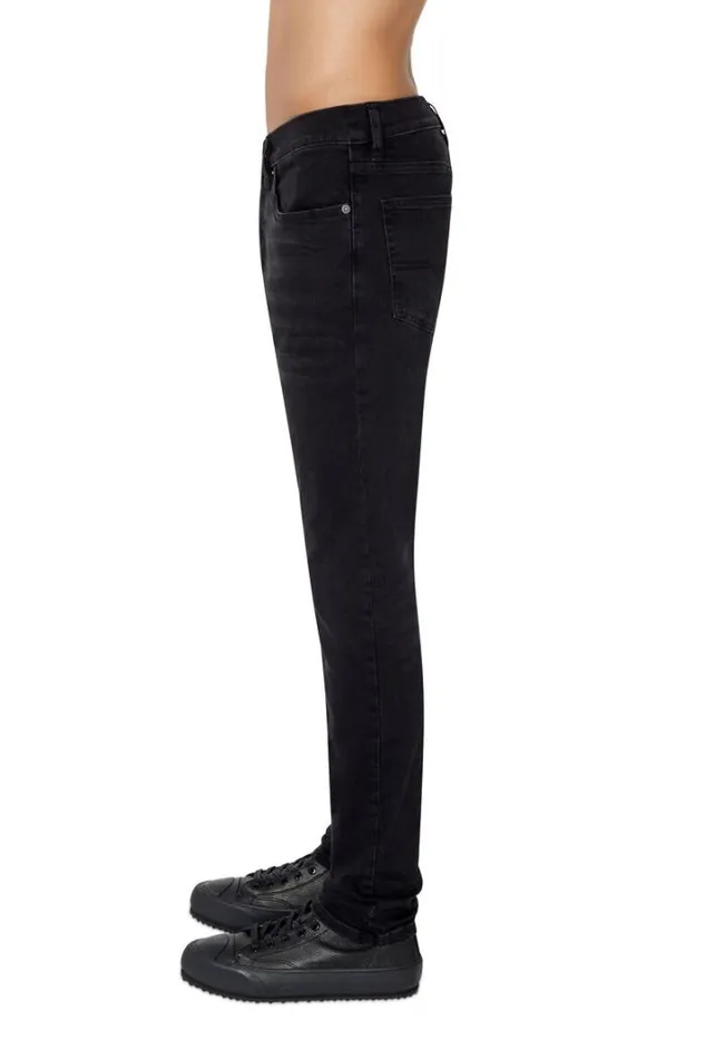 Men Slim Jeans DLuster 0ihau Blackdark Grey Diesel Slim Men Slim Jeans DLuster 0ihau Blackdark Grey Diesel Slim