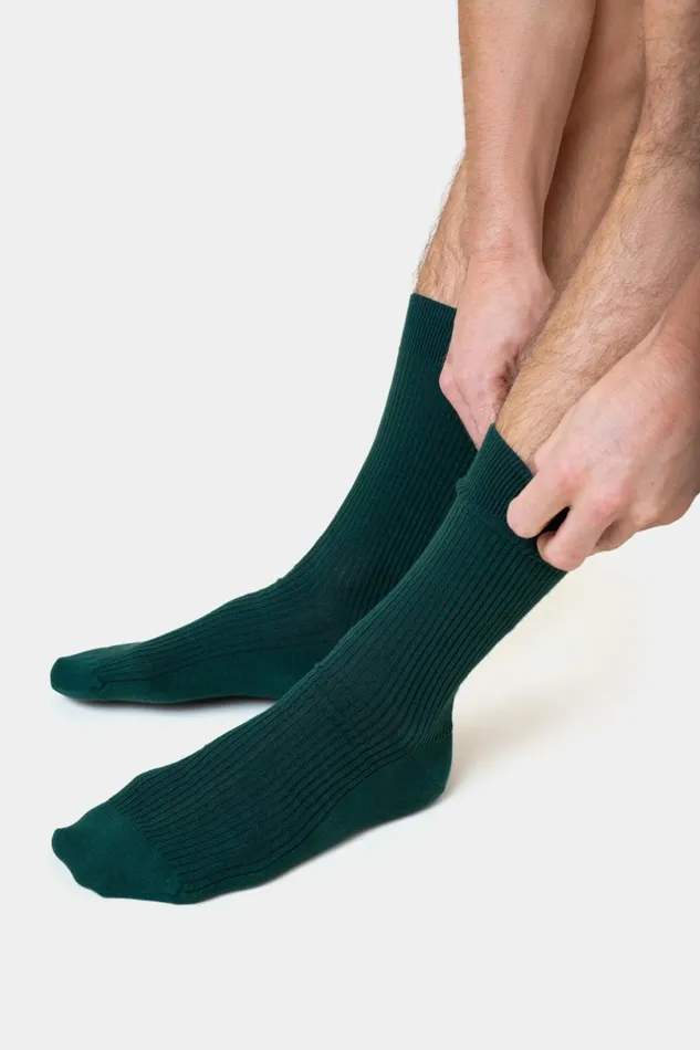 Men Socks and Colorful Standard Classic Organic Sock Optical White