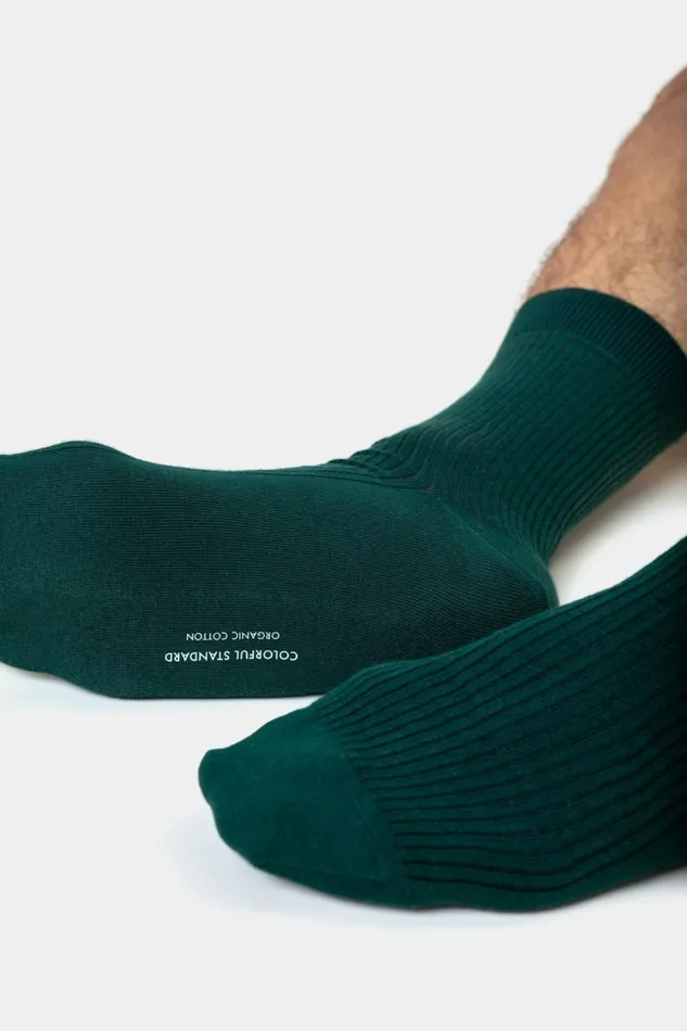 Men Socks and Colorful Standard Classic Organic Sock Optical White