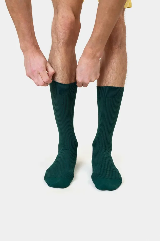 Men Socks and Colorful Standard Classic Organic Sock Optical White