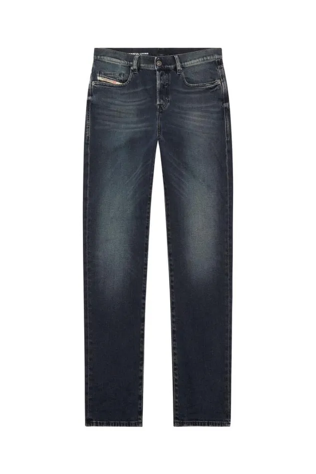 Men Straight Jeans 2020 DViker 09g40 Dark Blue Diesel Straight Men Straight Jeans 2020 DViker 09g40 Dark Blue Diesel Straight