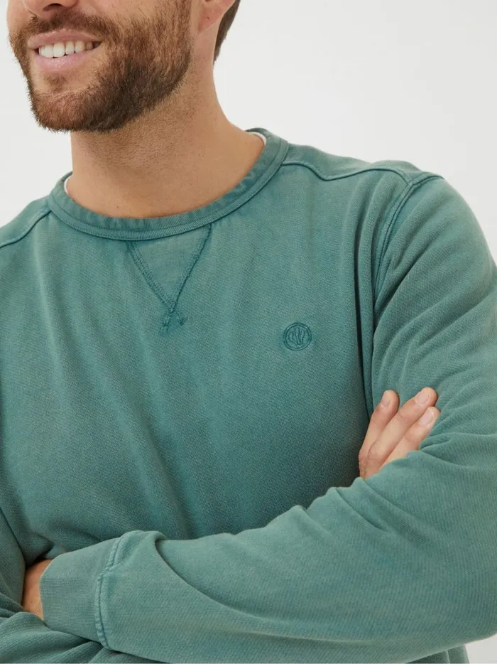 Men Sweatshirts and Hoodies Fat Face Petersfield Light Green Sweatshirt