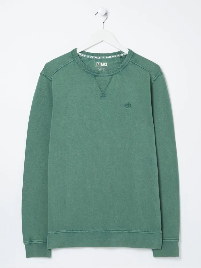 Men Sweatshirts and Hoodies Fat Face Petersfield Light Green Sweatshirt