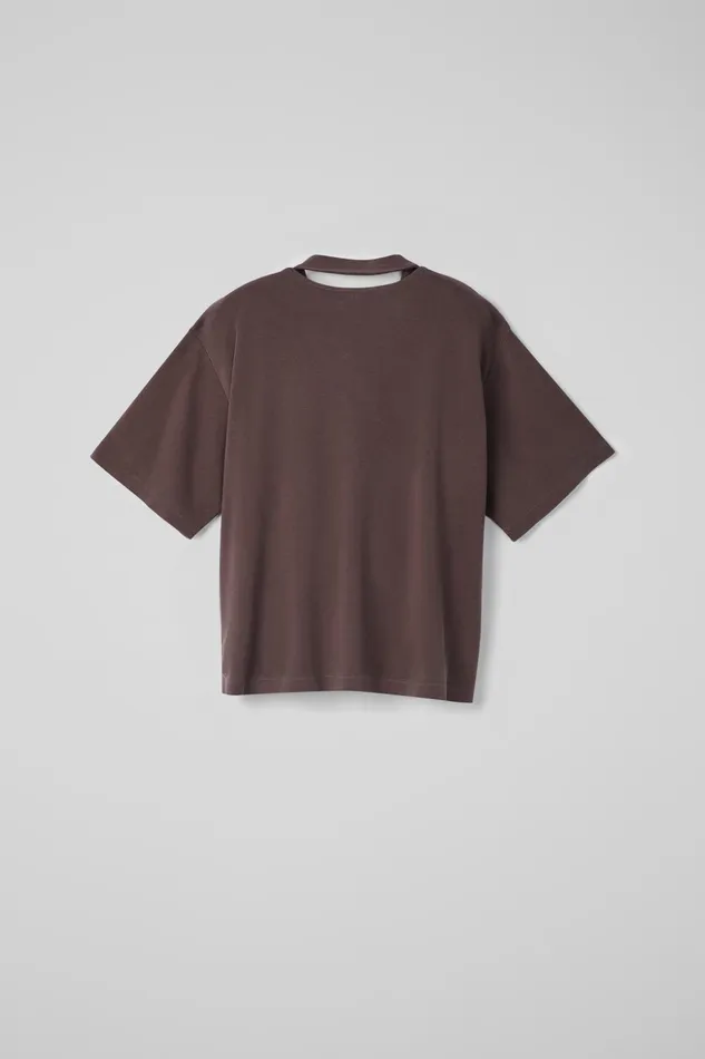 Men TShirt Dusty Brown Organic Cotton TShirt Camper Jersey Men TShirt Dusty Brown Organic Cotton TShirt Camper Jersey