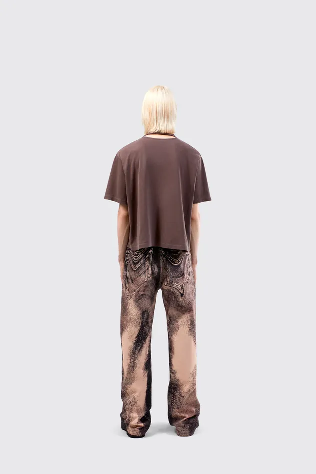 Men TShirt Dusty Brown Organic Cotton TShirt Camper Jersey Men TShirt Dusty Brown Organic Cotton TShirt Camper Jersey