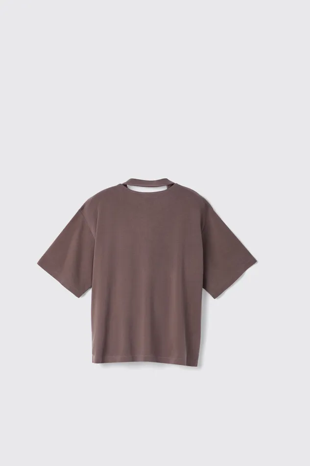 Men TShirt Dusty Brown Organic Cotton TShirt Camper Jersey Men TShirt Dusty Brown Organic Cotton TShirt Camper Jersey