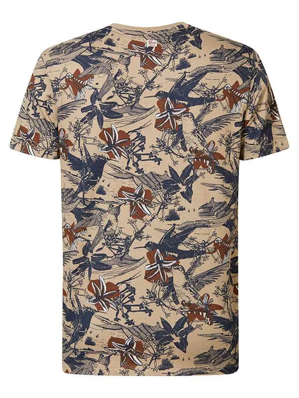 Men TShirts Petrol Industries Botanical TShirt Wild Dessert