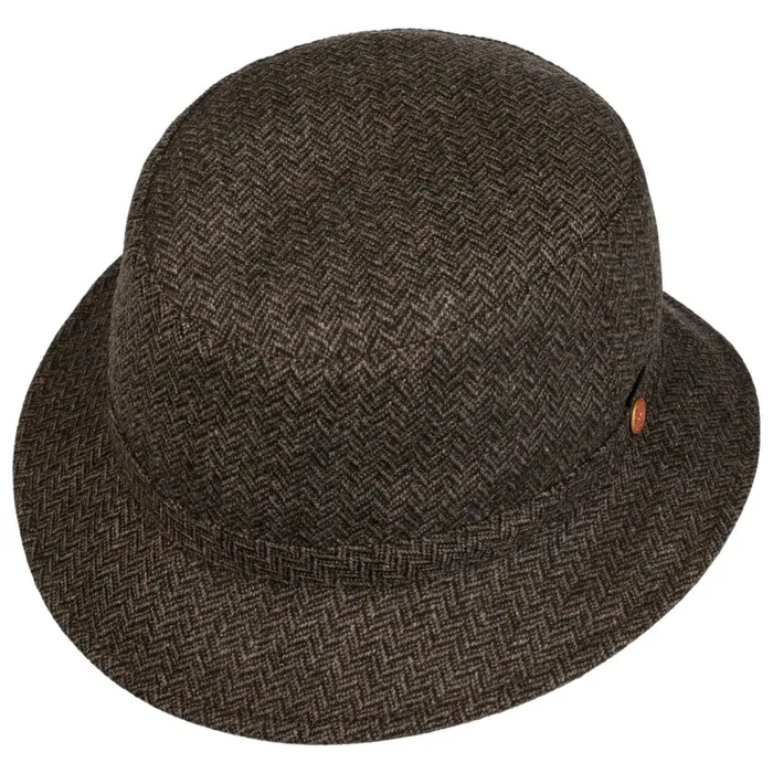 Men Traveler Hats Mayser Stuart Classic Wool Sympatex Hat Brown Men Traveler Hats Mayser Stuart Classic Wool Sympatex Hat Brown