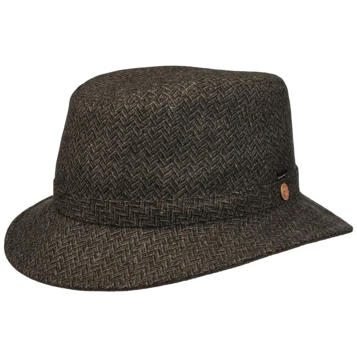 Men Traveler Hats Mayser Stuart Classic Wool Sympatex Hat Brown Men Traveler Hats Mayser Stuart Classic Wool Sympatex Hat Brown