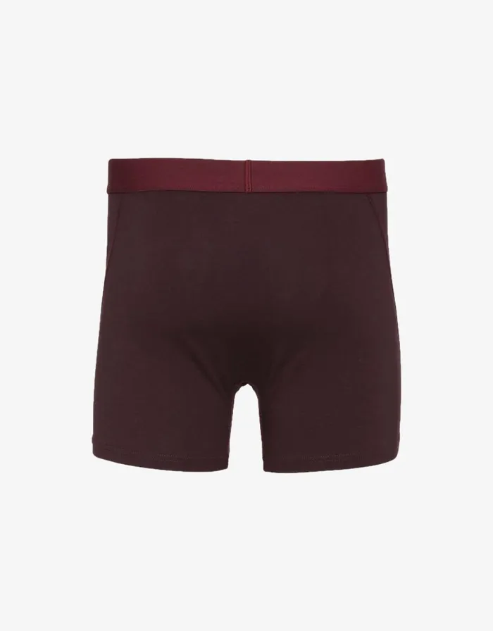 Men Underwear Colorful Standard Classic Organic Boxer Briefs Oxblood Red