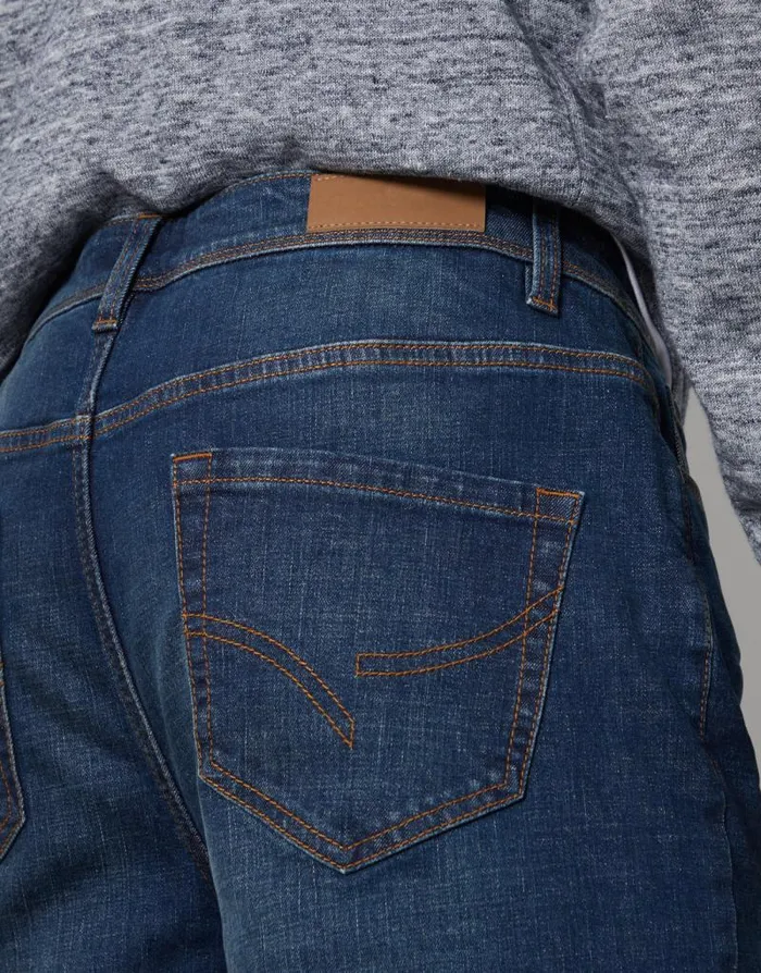 Men Vintage Wash Straight Leg Jeans Threadbare Straight Leg Men Vintage Wash Straight Leg Jeans Threadbare Straight Leg