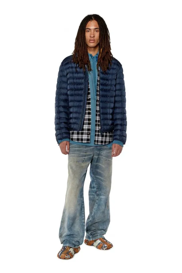 Men WHawkyl Blue Diesel Outerwear And Jackets