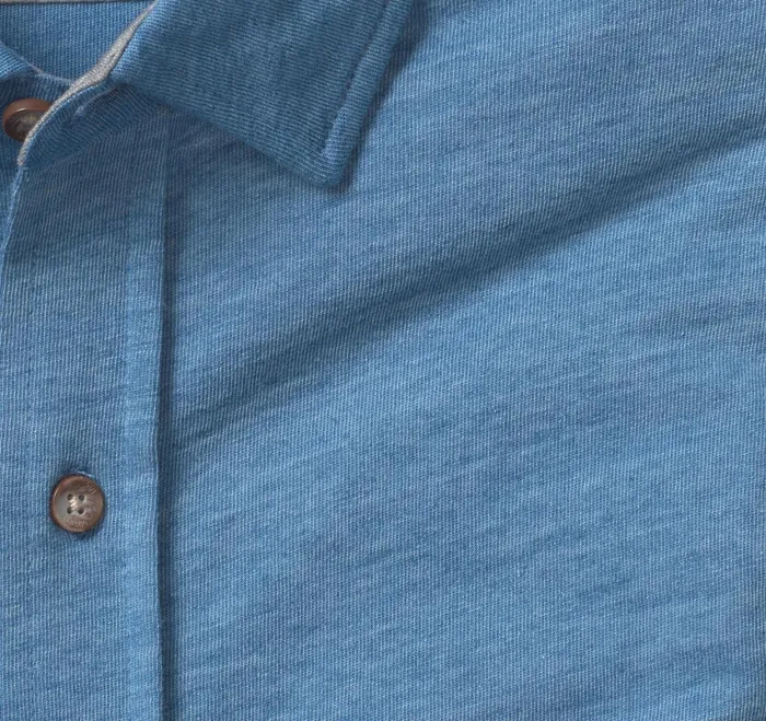 Men Xc Flex Stretch Indigo LongSleeve Shirt Blue JohnstonandMurphy Shirts