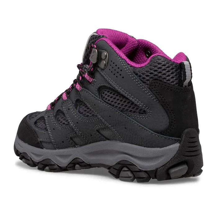 Merrell Boots Kids Big Moab 3 Mid Waterproof Boot Graniteberry