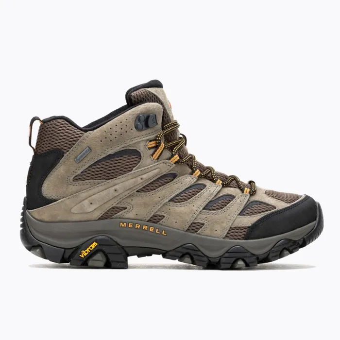 Merrell Boots Men Moab 3 Mid GoreTex Wide Width Walnut