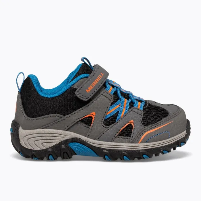 Merrell Easy On Easy Off Kids Little Trail Chaser Jr Shoe Greyblack