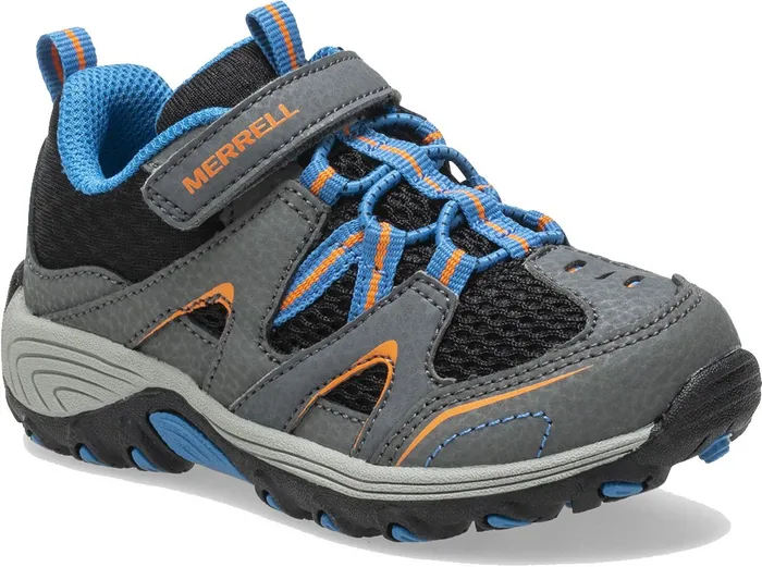 Merrell Easy On Easy Off Kids Little Trail Chaser Jr Shoe Greyblack