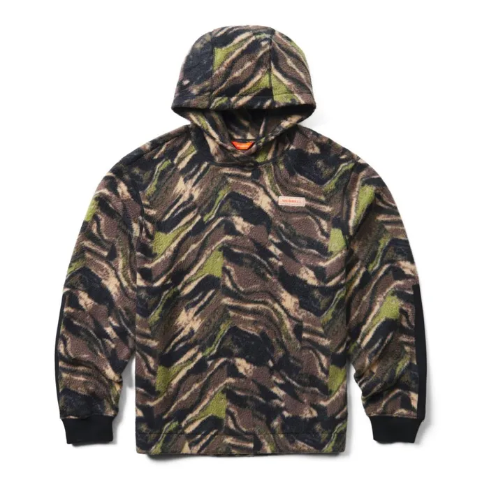 Merrell Tops MenWomen Print Sherpa Hoody Camo Marble