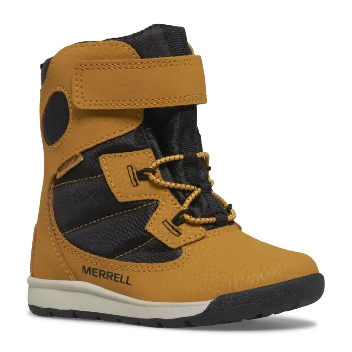 Merrell Winter Boots Kids Little Snow Bank Jr Waterproof Boot Wheatblack