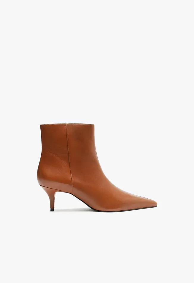 Mikki Mid Bootie Brown Women Schutz Shoes Booties