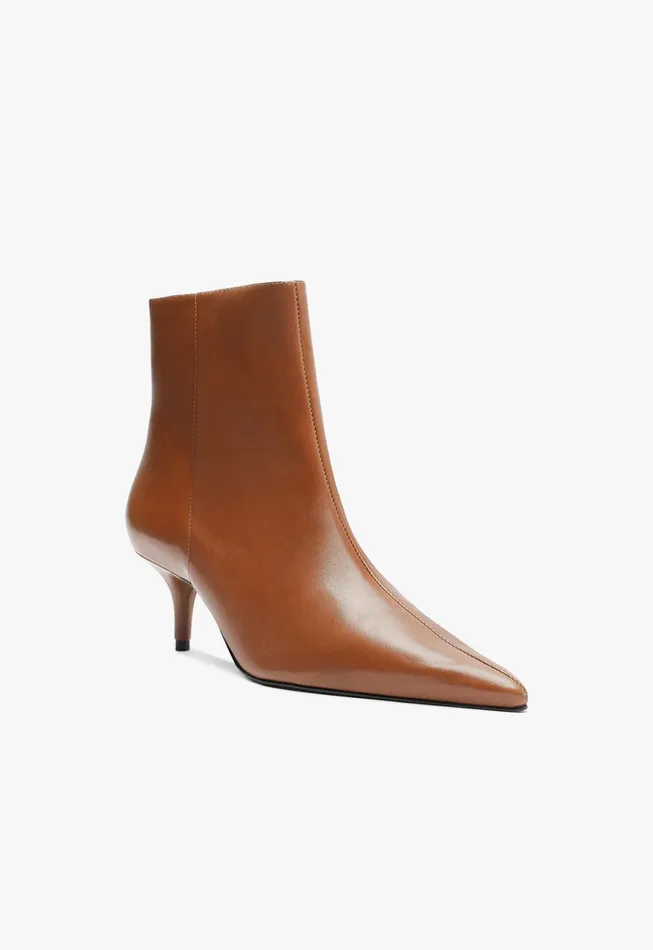 Mikki Mid Bootie Brown Women Schutz Shoes Booties