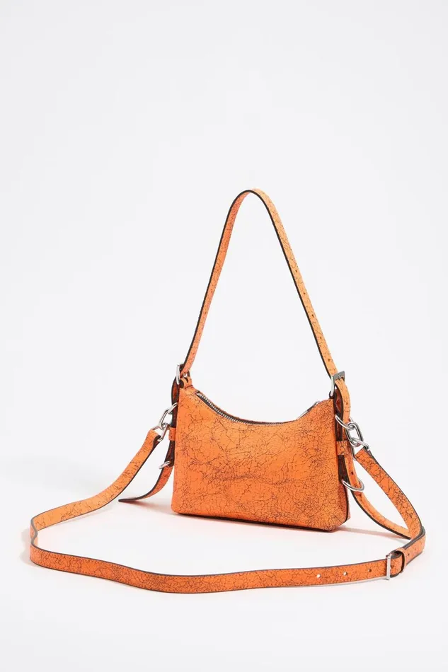 Mini Neon Orange Leather Pocket Slouch Bag Neon Orange Women Bimba Y Lola Shoulder Bags Mini Neon Orange Leather Pocket Slouch Bag Neon Orange Women Bimba Y Lola Shoulder Bags