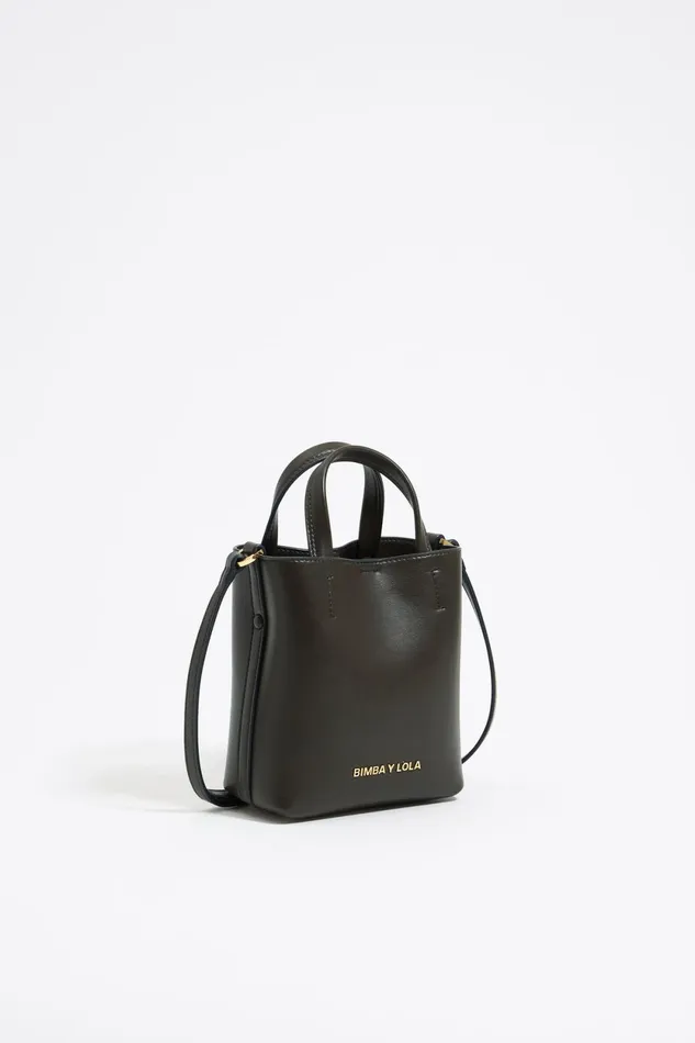 Mini Olive Leather Chihuahua Bag Olive Women Bimba Y Lola Shoulder Bags