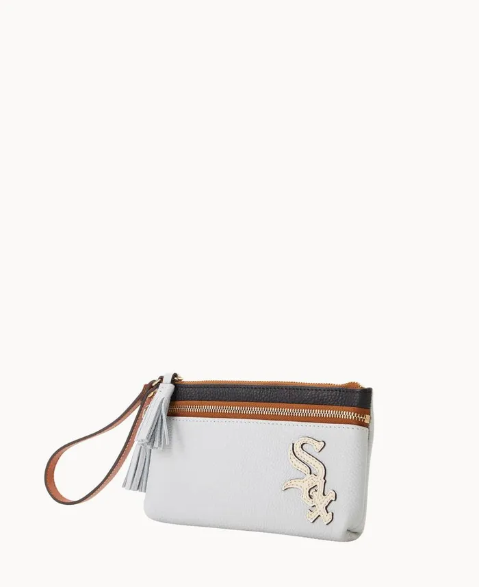 MLB White Sox Double Zip Wristlet White Sox ManWoman Dooney and Bourke Wallets MLB White Sox Double Zip Wristlet White Sox ManWoman Dooney and Bourke Wallets