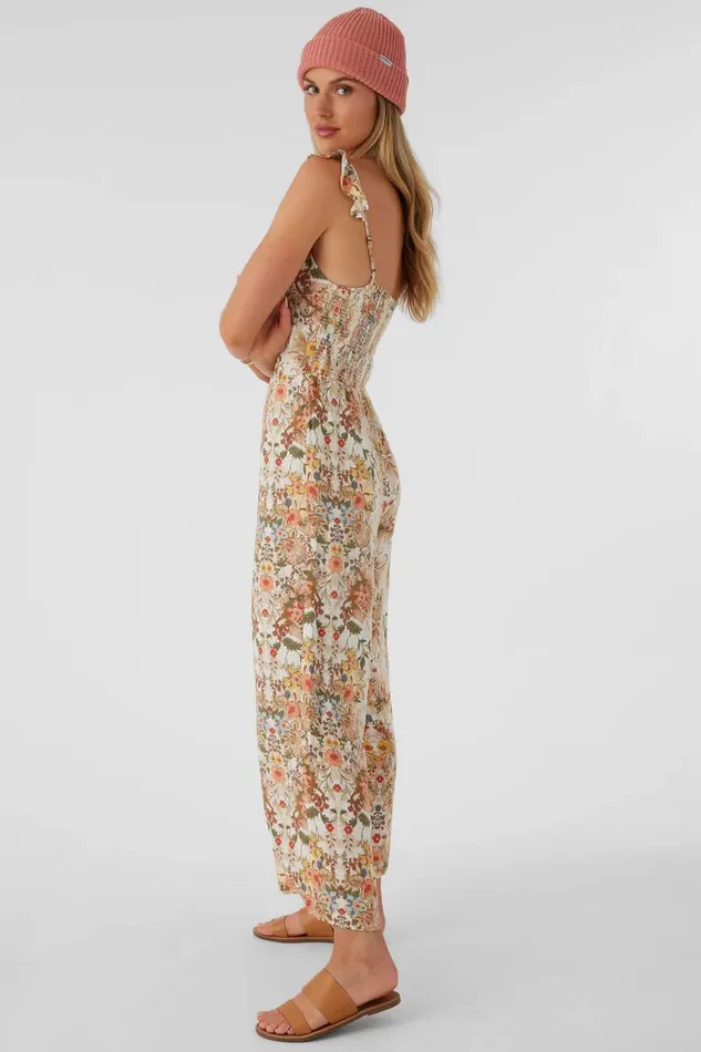 MONYCA SOFIA FLORAL FLUTTER TANK JUMPSUIT Multi Clr Women O039NEILL Clothing