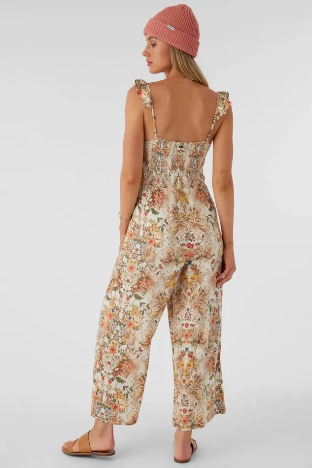 MONYCA SOFIA FLORAL FLUTTER TANK JUMPSUIT Multi Clr Women O039NEILL Clothing