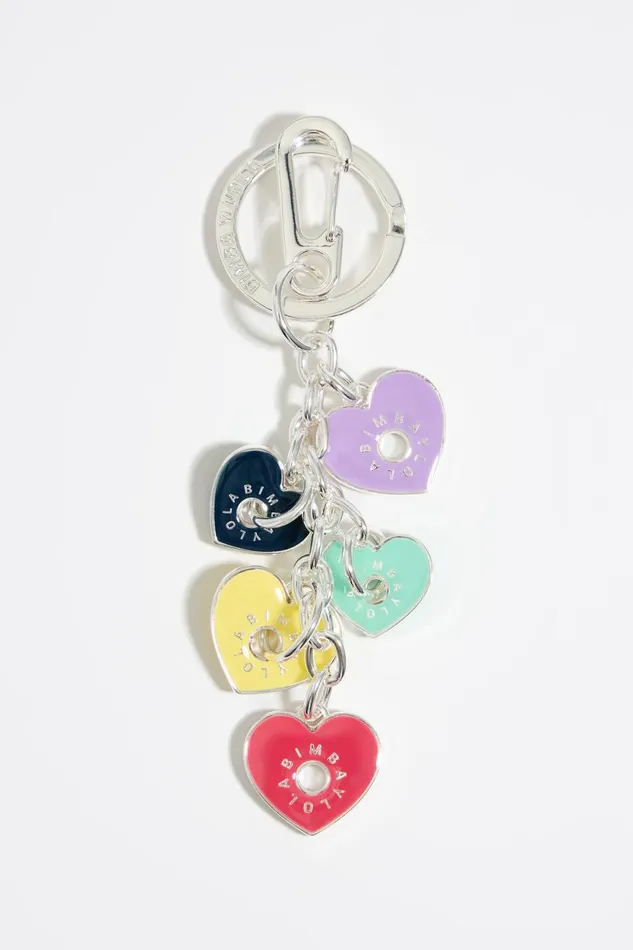 Multicolor Glossy Hearts Key Ring Strawberry Women Bimba Y Lola Key Rings
