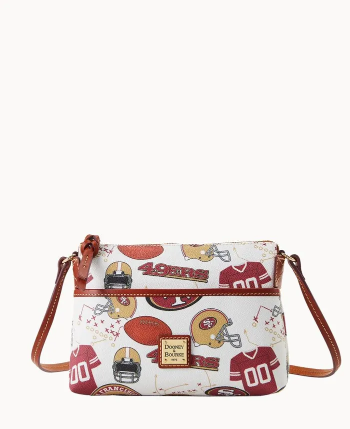 NFL 49ERS Ginger Crossbody 49ers Woman Dooney and Bourke Crossbodies