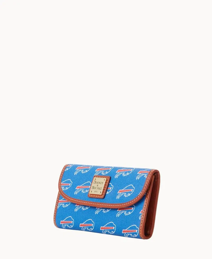 NFL Bills Continental Clutch Bills ManWoman Dooney and Bourke Wallets NFL Bills Continental Clutch Bills ManWoman Dooney and Bourke Wallets
