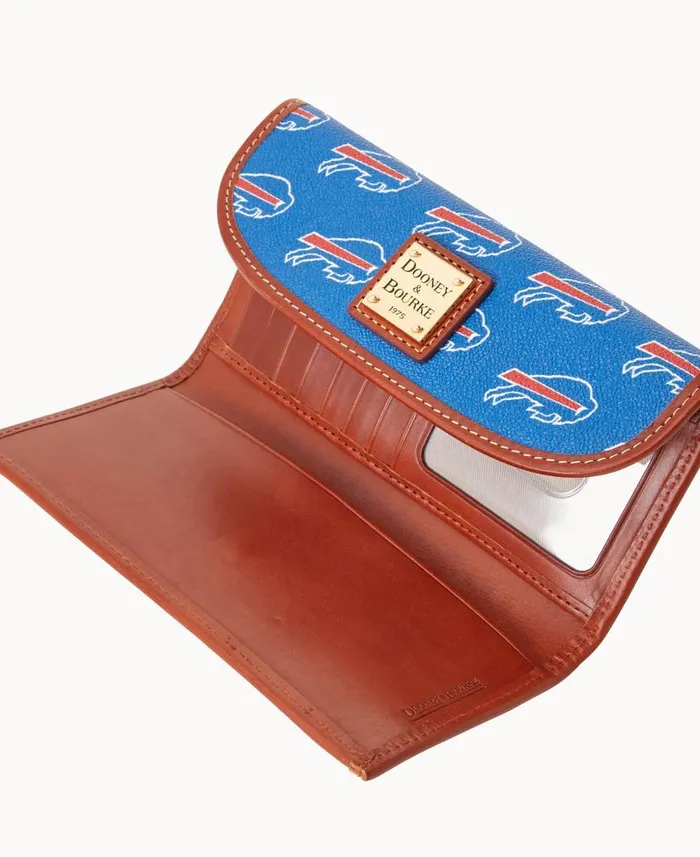 NFL Bills Continental Clutch Bills ManWoman Dooney and Bourke Wallets NFL Bills Continental Clutch Bills ManWoman Dooney and Bourke Wallets