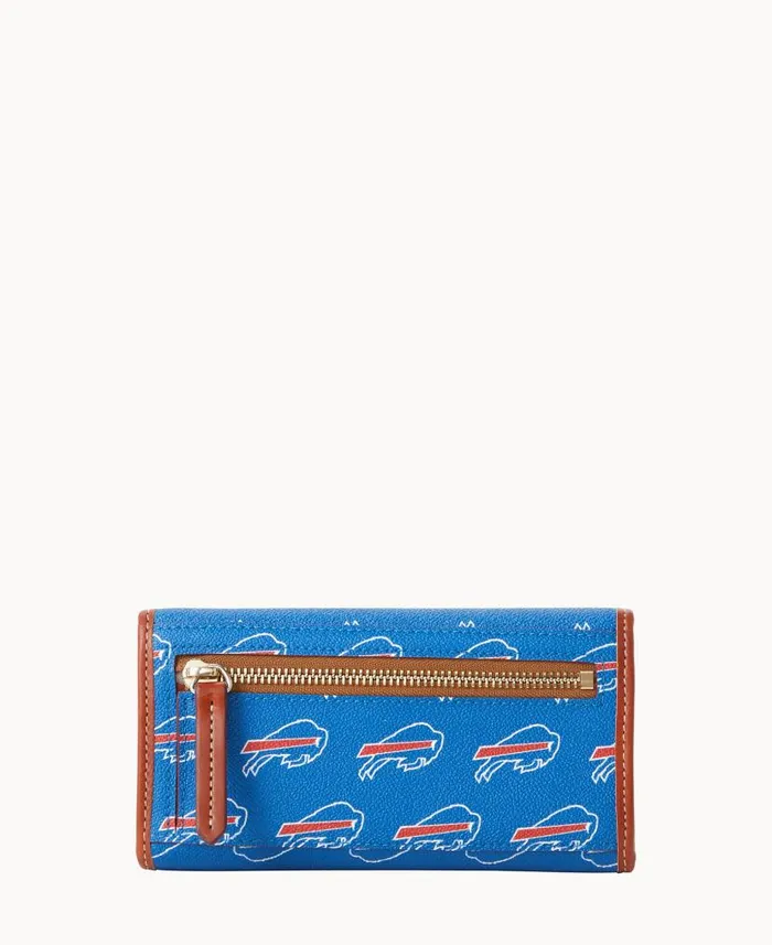 NFL Bills Continental Clutch Bills ManWoman Dooney and Bourke Wallets NFL Bills Continental Clutch Bills ManWoman Dooney and Bourke Wallets