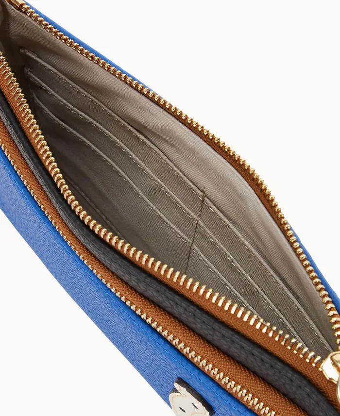 NFL Colts Double Zip Wristlet Colts ManWoman Dooney and Bourke Wallets NFL Colts Double Zip Wristlet Colts ManWoman Dooney and Bourke Wallets