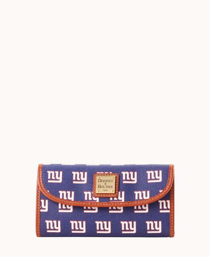 NFL NY Giants Continental Clutch Giants ManWoman Dooney and Bourke Wallets