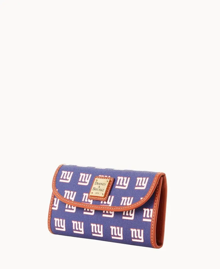 NFL NY Giants Continental Clutch Giants ManWoman Dooney and Bourke Wallets NFL NY Giants Continental Clutch Giants ManWoman Dooney and Bourke Wallets