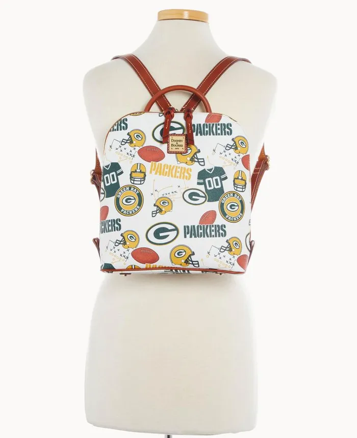 NFL Packers Zip Pod Backpack Packers Woman Dooney and Bourke Backpacks NFL Packers Zip Pod Backpack Packers Woman Dooney and Bourke Backpacks