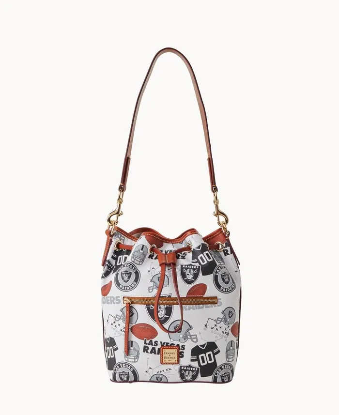 NFL Raiders Drawstring Raiders Woman Dooney and Bourke Shoulder Bags