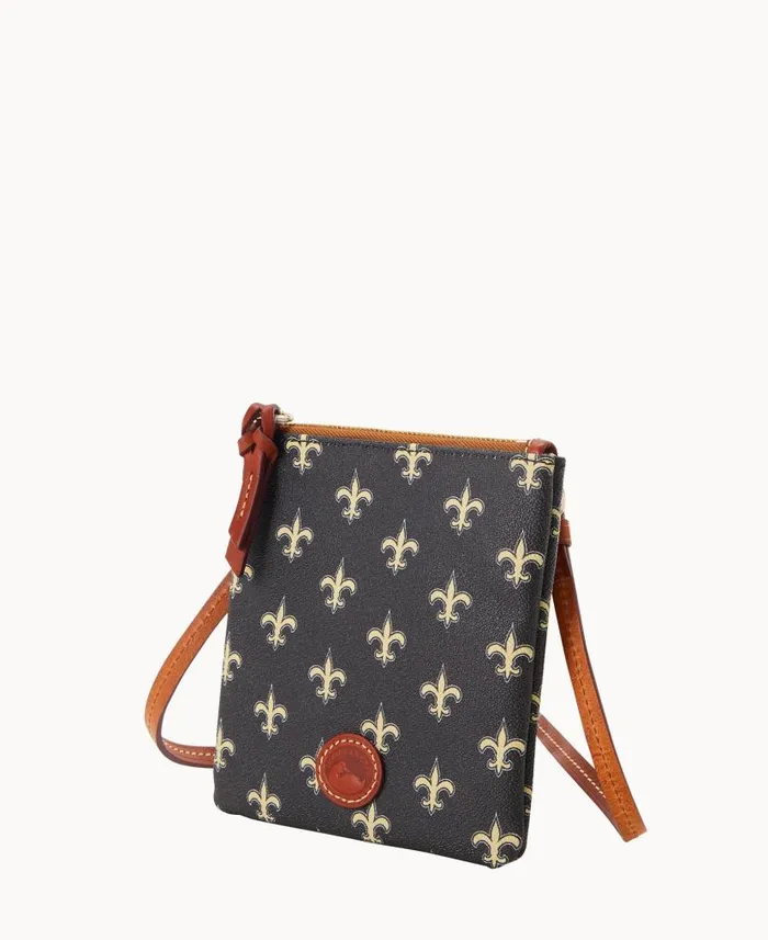 NFL Saints Small North South Top Zip Crossbody Saints Woman Dooney and Bourke Crossbodies NFL Saints Small North South Top Zip Crossbody Saints Woman Dooney and Bourke Crossbodies