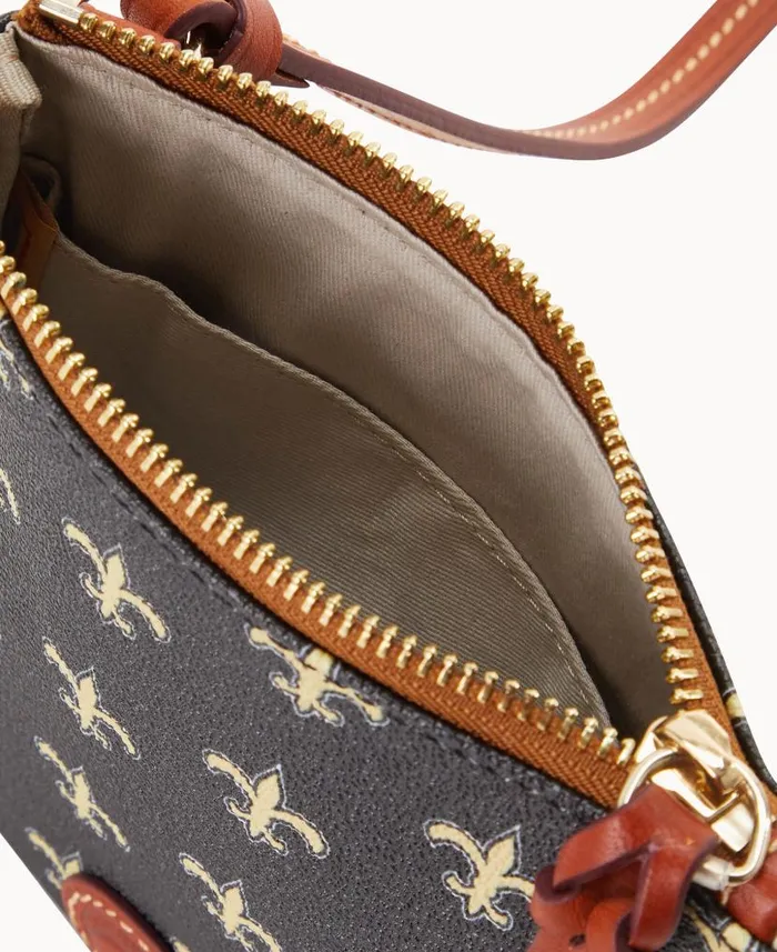 NFL Saints Small North South Top Zip Crossbody Saints Woman Dooney and Bourke Crossbodies NFL Saints Small North South Top Zip Crossbody Saints Woman Dooney and Bourke Crossbodies