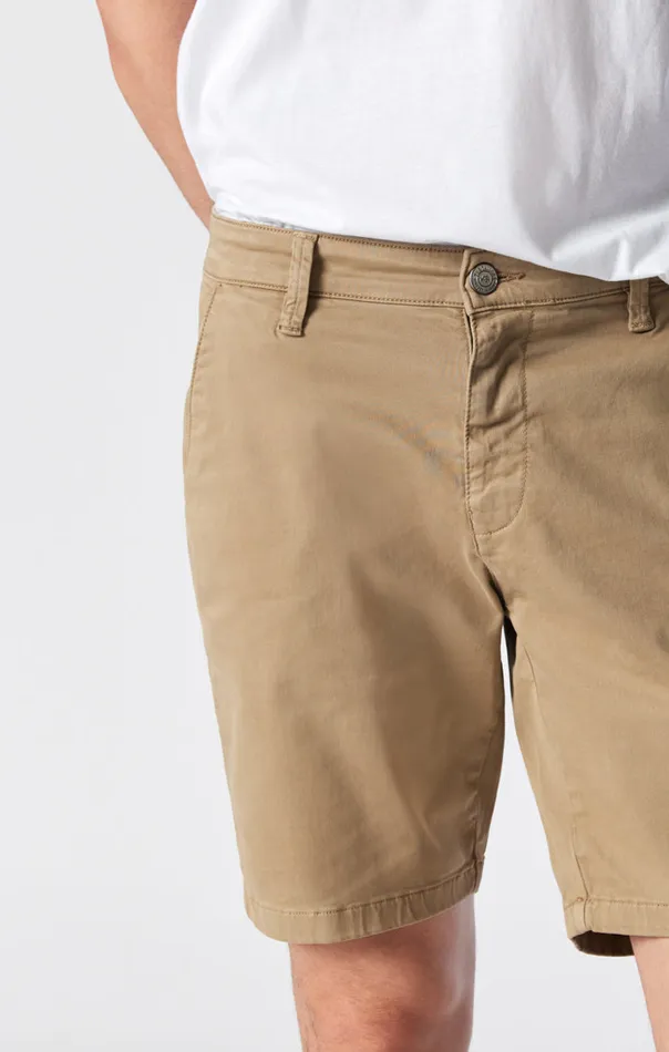 Noah Shorts In British Khaki Twill Men Mavi Jeans Shorts Noah Shorts In British Khaki Twill Men Mavi Jeans Shorts