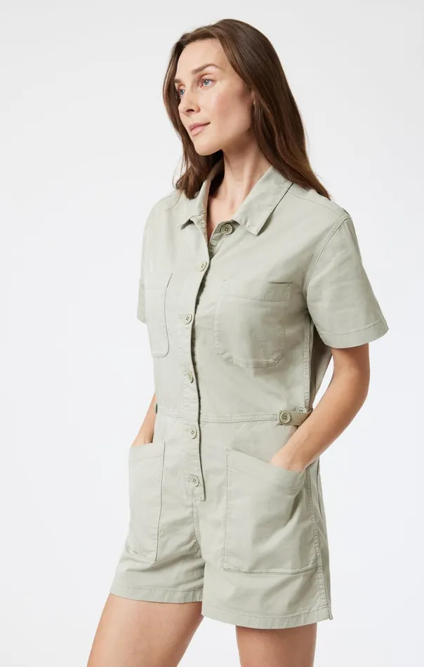 Noreen Romper In Sea Grass Light Twill Women Mavi Jeans Shorts Noreen Romper In Sea Grass Light Twill Women Mavi Jeans Shorts