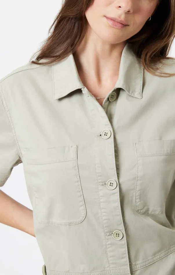 Noreen Romper In Sea Grass Light Twill Women Mavi Jeans Shorts Noreen Romper In Sea Grass Light Twill Women Mavi Jeans Shorts