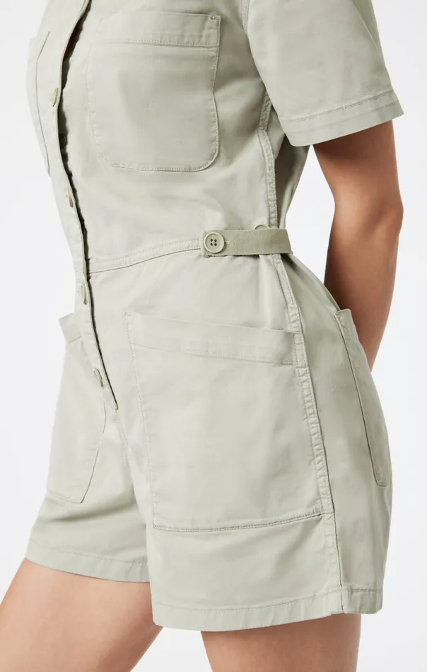 Noreen Romper In Sea Grass Light Twill Women Mavi Jeans Shorts Noreen Romper In Sea Grass Light Twill Women Mavi Jeans Shorts