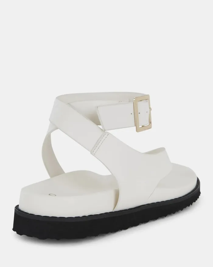 NOVO Shoes Flat Sandals Women TITON WHITE Strappy Sandals
